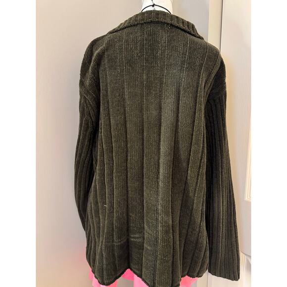 Vintage Green Carolyn Taylor Essentials V Neck Sweater - Picture 4 of 5